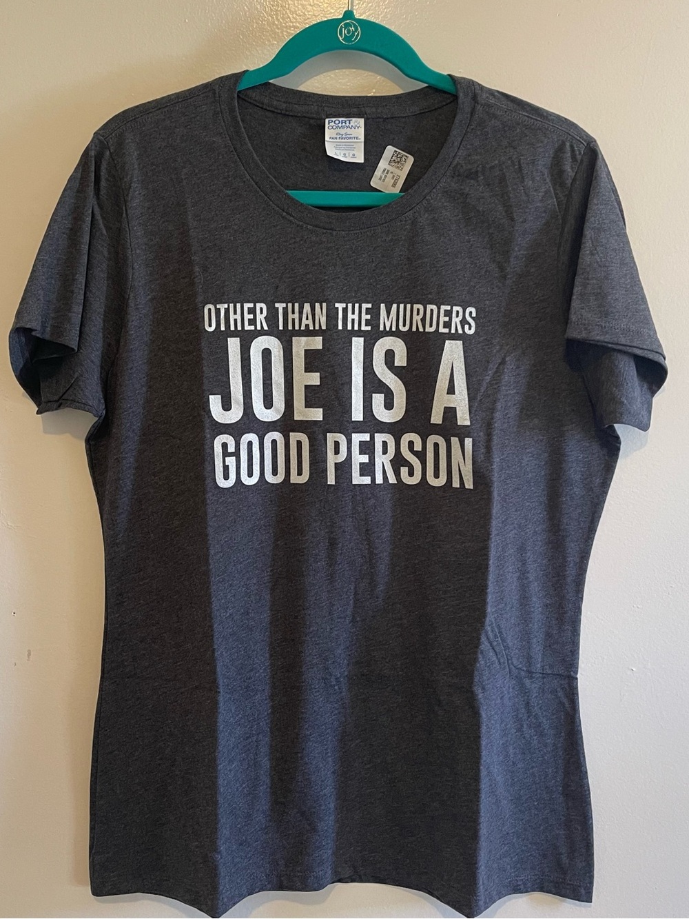 Women's Gray T-Shirt You Netflix TV Show Joe Goldberg Penn Badgley Large New